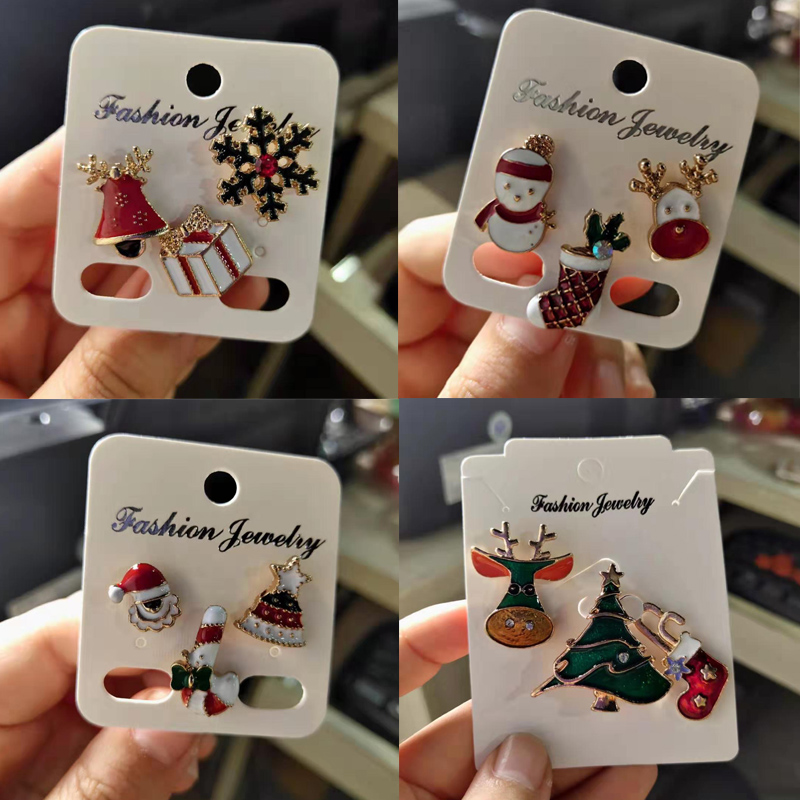 3 ピース/セットクリスマスギフト女性男性ブローチエナメルピ - Elk Bugle Call のレビューと価格