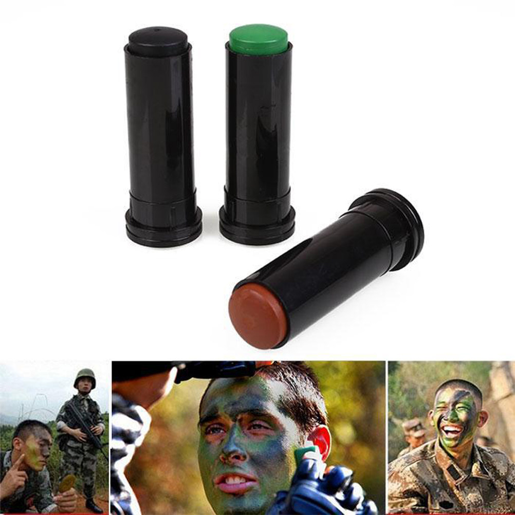 3本セットの迷彩柄フェイスペイントスティック。無臭で肌に優し - Camo Face Paint のレビューと価格