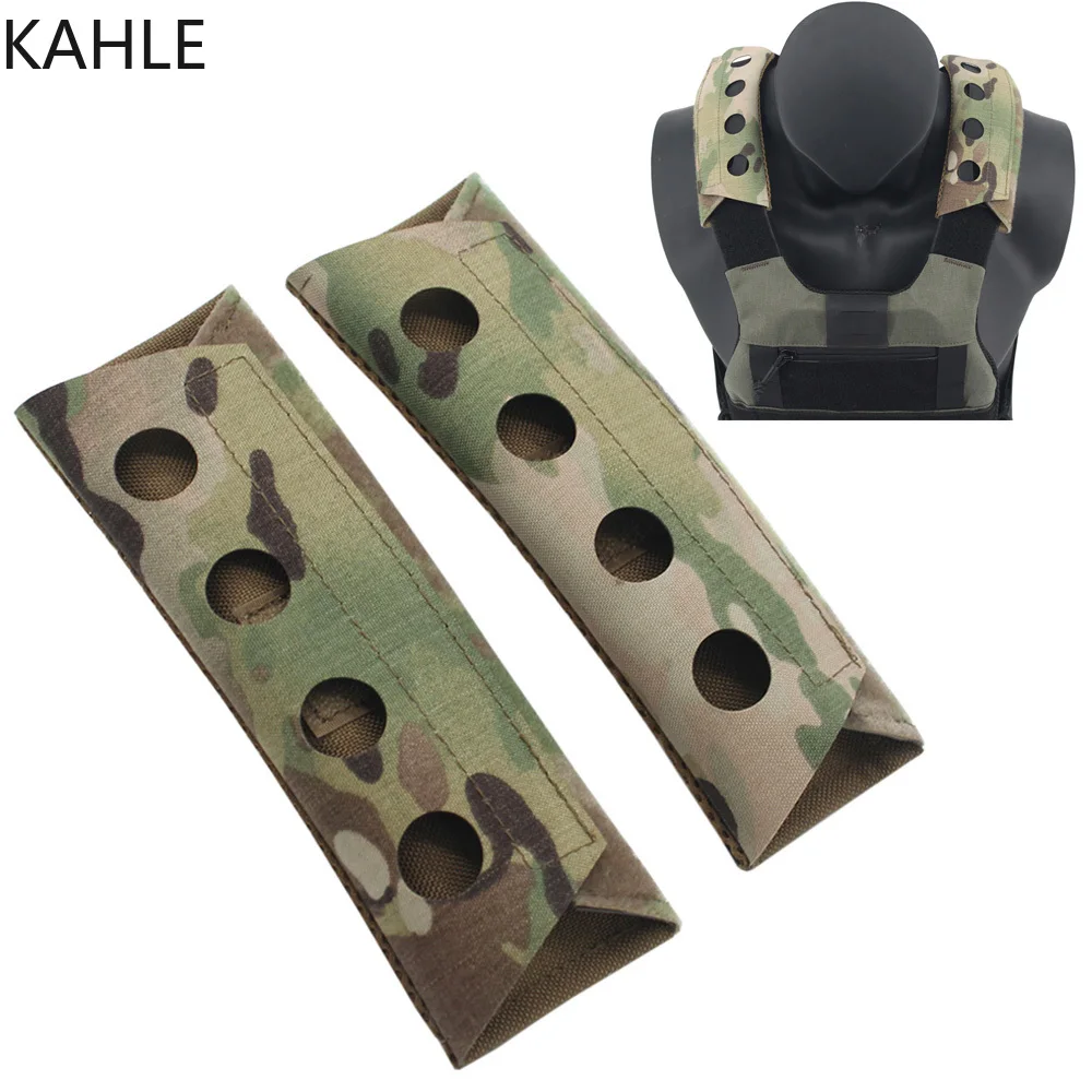 1 ペアレーザー切断タクティカルベスト複合ショルダーパッドエ - Camo Face Paint のレビューと価格