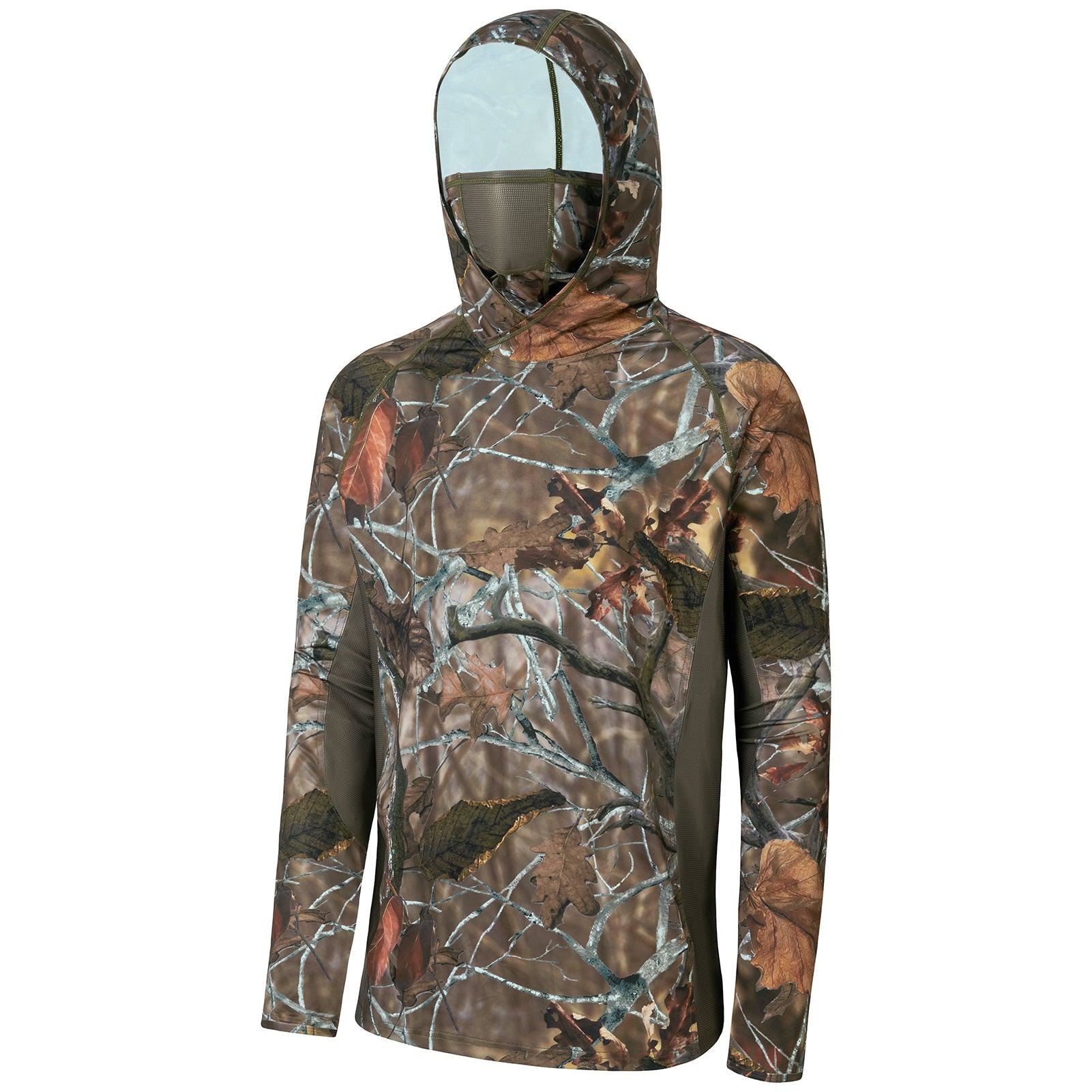 アウトドアメンズ 3Dリーフカモプリント フード付きシャツ  - Outdoor Hunting Prints のレビューと価格