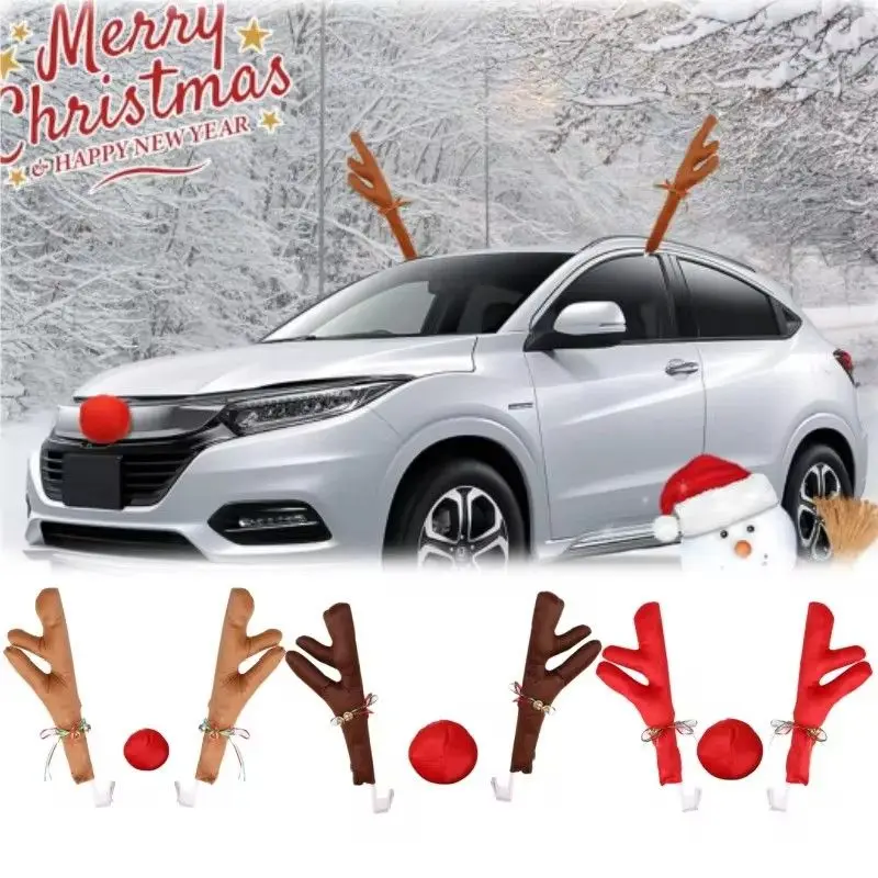 トナカイ装飾 エルクの角 車用ノーズホーンコスチューム装飾セ - Elk Bugle Call のレビューと価格